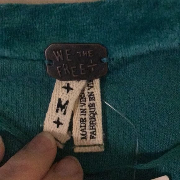 NWT S We the Free Milan velvet top - Picture 5 of 6